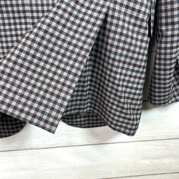 Byron British Style Check Plaid Blazer Jacket Sport Suit Coat 44R Wool Brown - Picture 8 of 12